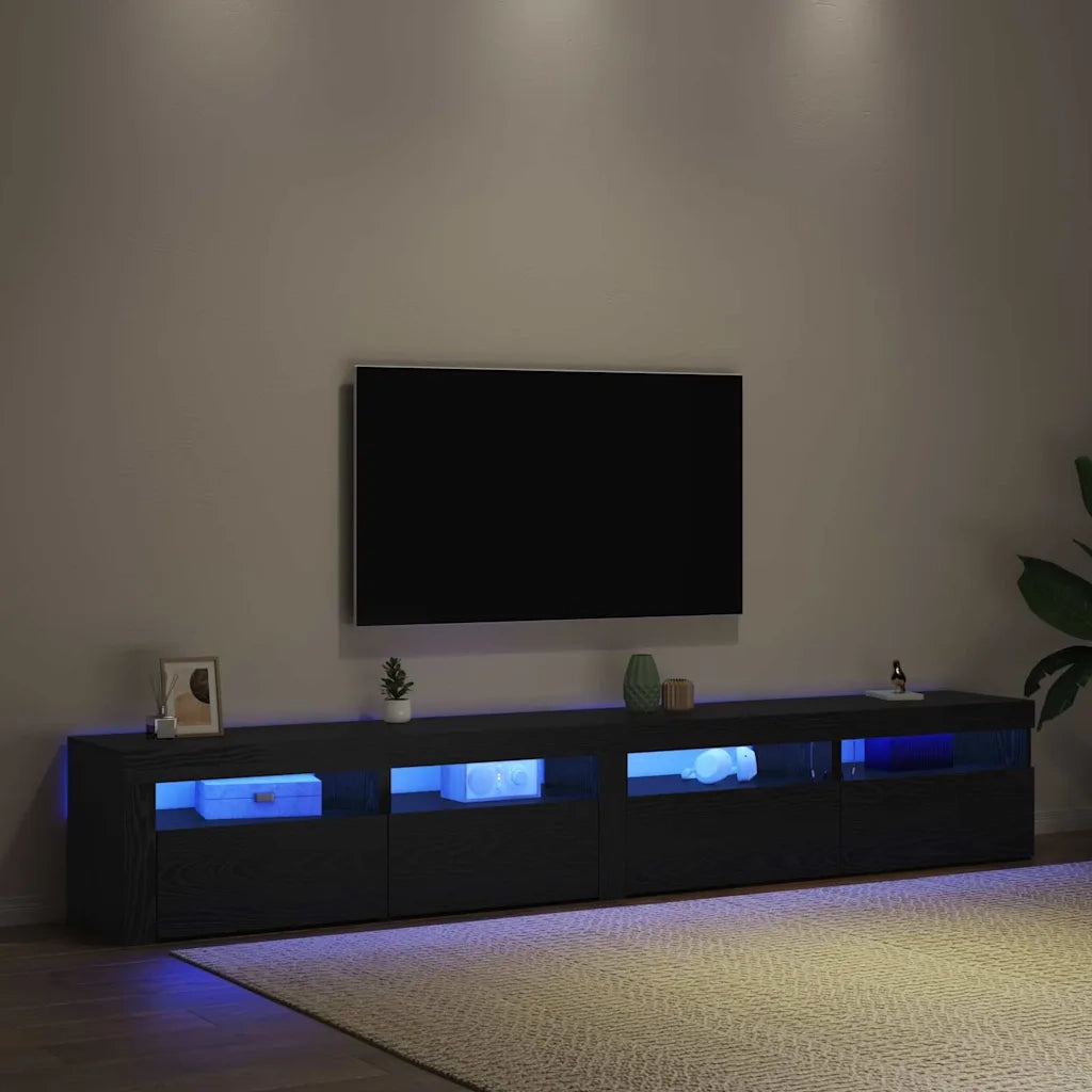 Set mobile TV 3 pcs Rovere Nero 240 x 35 x 40 cm 3332522