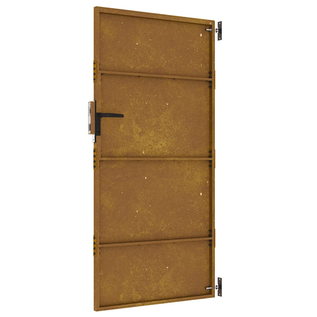 Cancello da Giardino 85x200 cm in Acciaio Corten