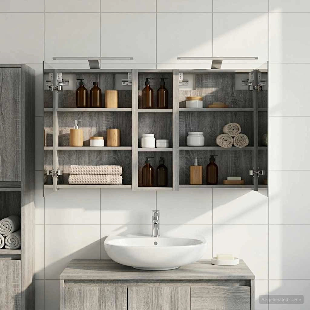 Set di Armadi da Bagno 3 pz 100 x 10,5 x 60,5 cm 3403709