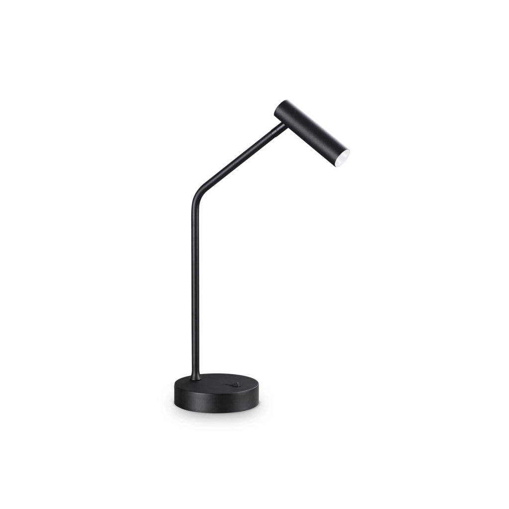 Lampada Da Tavolo Contemporanea Easy Metallo Nero Led Integrato 3,5W 3000K Ip20