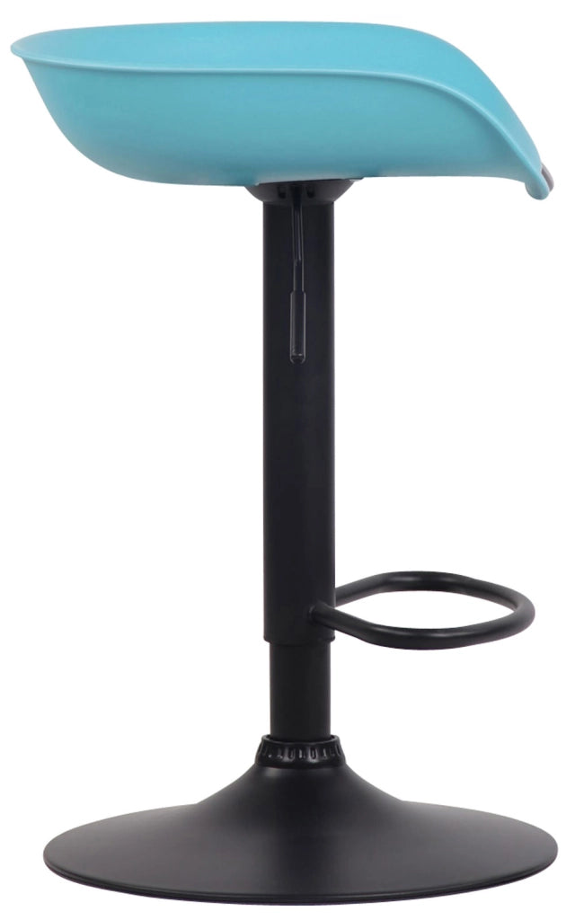 Set di 4 sgabelli da bar Anaheim in plastica blu,nero