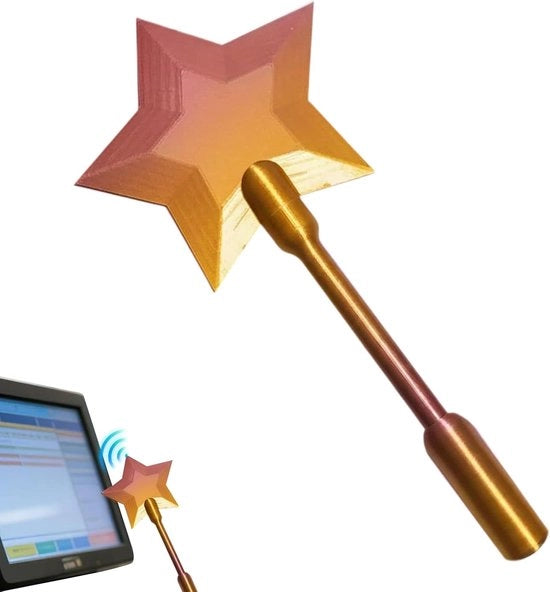 Staf di Pagamento a forma di Stella - Porta Carte di Credito per Pagamenti Contactless - Esperienza di Pagamento Unica & Regalo - Oro