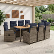 Set da pranzo per esterni 9 pz 3422291
