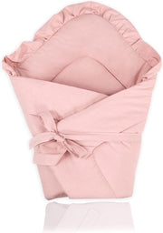 Bambino Coperta con Cappuccio Rosa - Asciugamano per Neonati e Bambini di Età Prescolare - 100% Cotone