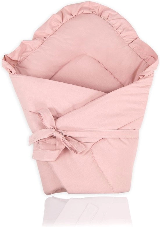 Bambino Coperta con Cappuccio Rosa - Asciugamano per Neonati e Bambini di Età Prescolare - 100% Cotone