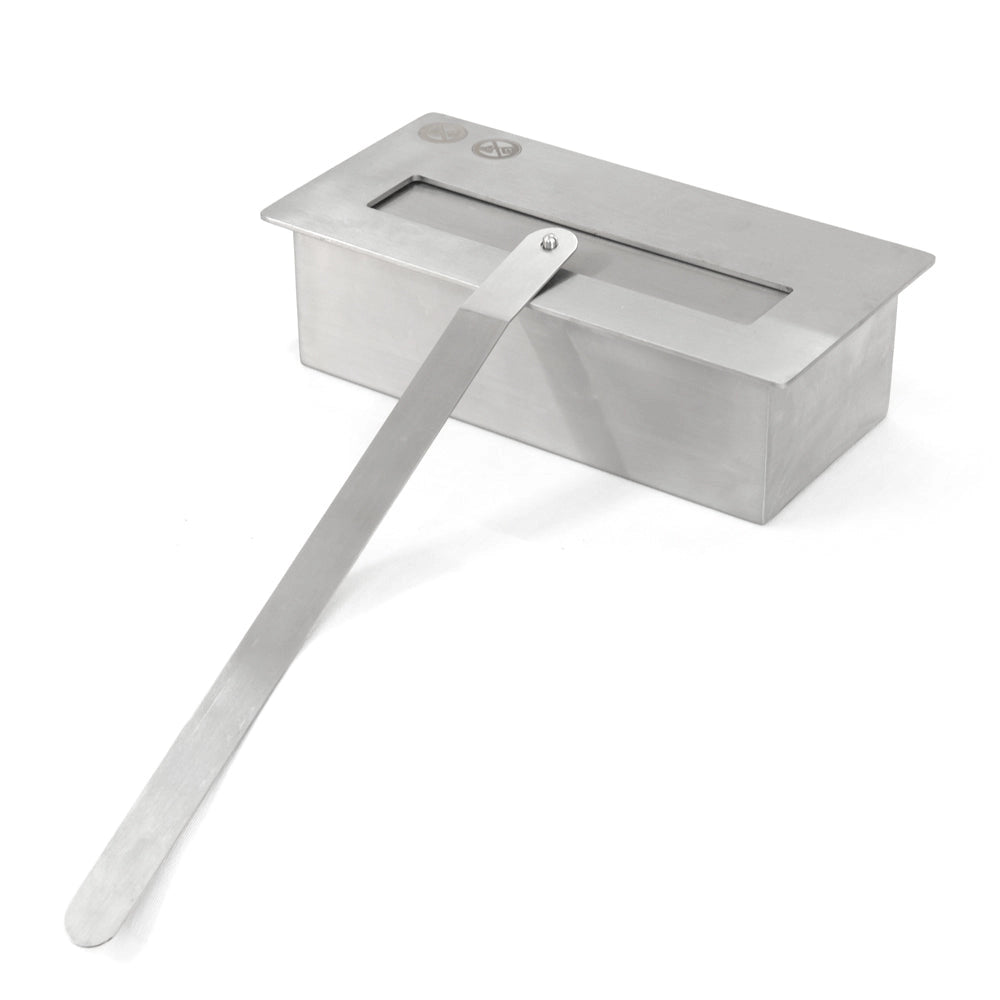 Camino a Bioetanolo da Pavimento 75x28x70 cm Stoccolma in Legno Bianco