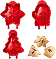 Set di 3 forme per mini torte di Natale, impastatrice, forme per torte in sacchetto, forma per torte artigianale per Natale, accessori per la cottura, biscotti di mele, biscotti di mele, attrezzatura da forno artigianale