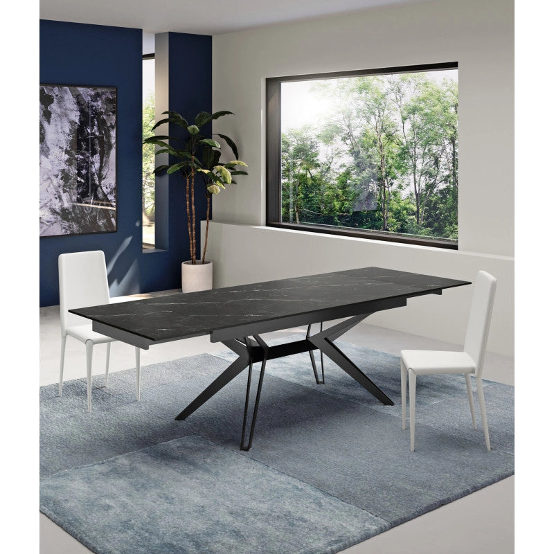 Sedia in similpelle Cleo 40cm X 42cm H 96cm Stones
