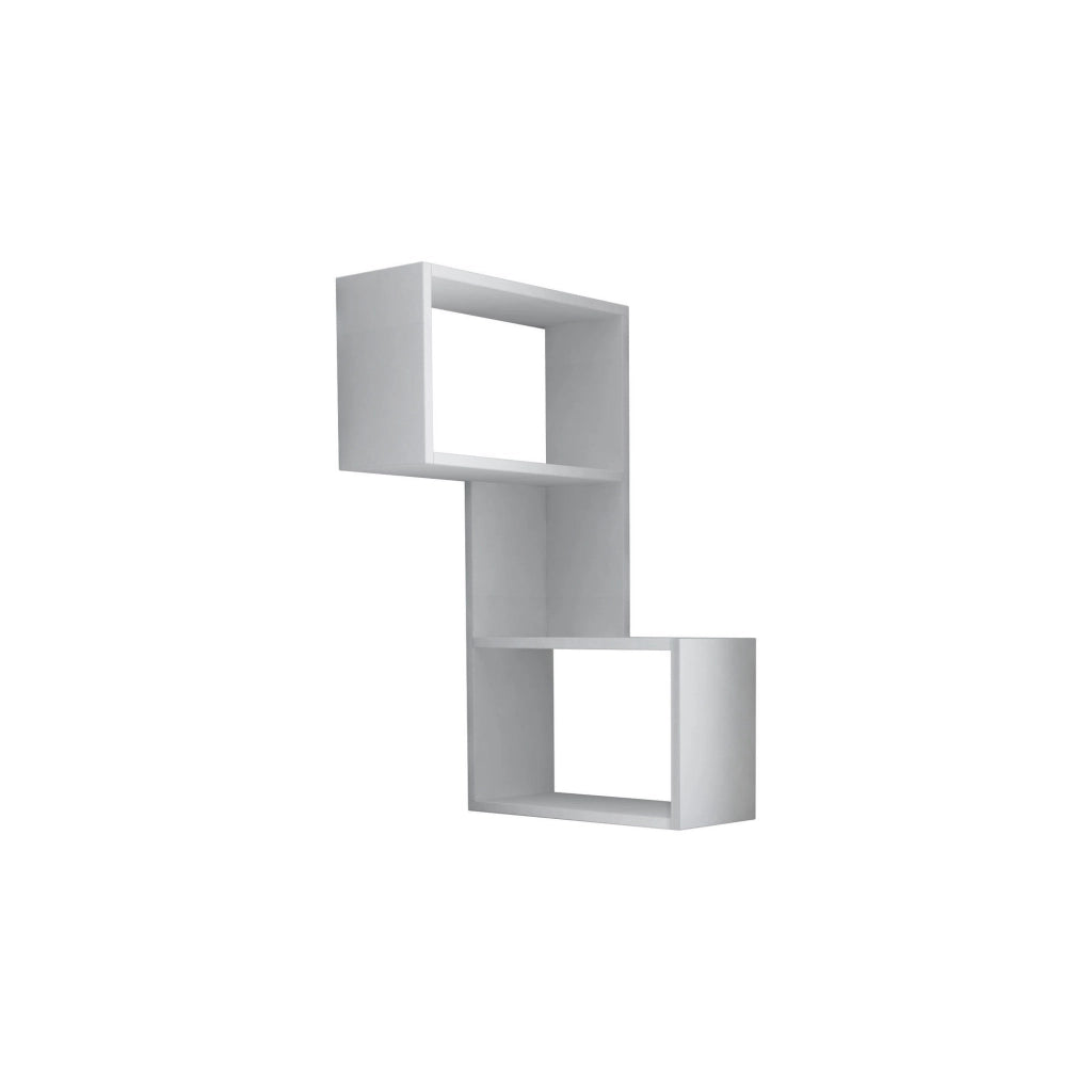 Mensola da parete in legno "Part" - 47 x 20 x 85 cm - Bianco