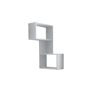 Mensola da parete in legno "Part" - 47 x 20 x 85 cm - Bianco