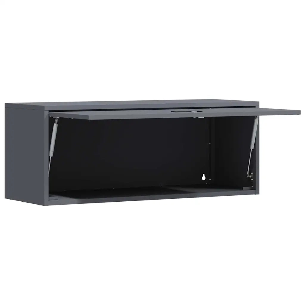 Armadio a muro per garage Antracite 90 x 33 x 35 cm
