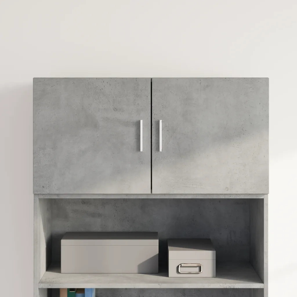 vidaXL Mobile a Parete Grigio Cemento 80x42,5x40 cm Legno Multistrato