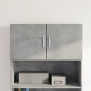 vidaXL Mobile a Parete Grigio Cemento 80x42,5x40 cm Legno Multistrato