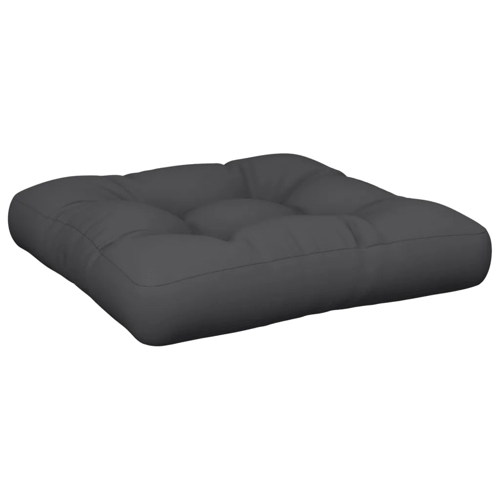 vidaXL Cuscino per Pallet Nero 60x61,5x10 cm in Tessuto