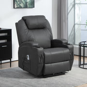 Poltrona relax massaggiante reclinabile grigio scuro
