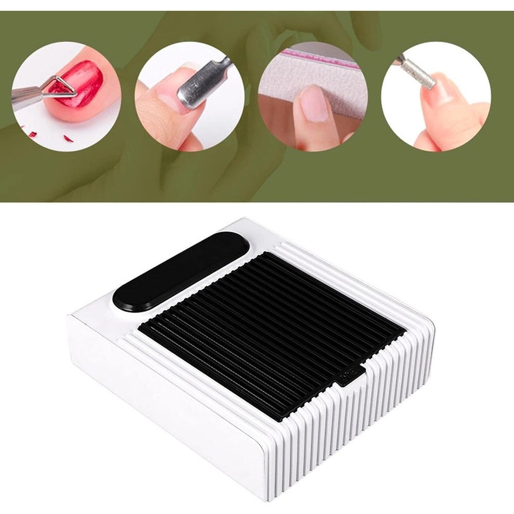 Trade Shop - Aspirapolvere Per Unghie Nail Art Velocità Regolabile 80w Strumento Per Manicure -