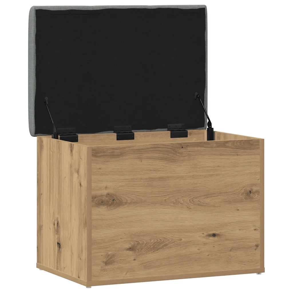 Panca Portaoggetti Rovere Artigianale 62x42x45 cm in Truciolato 857616