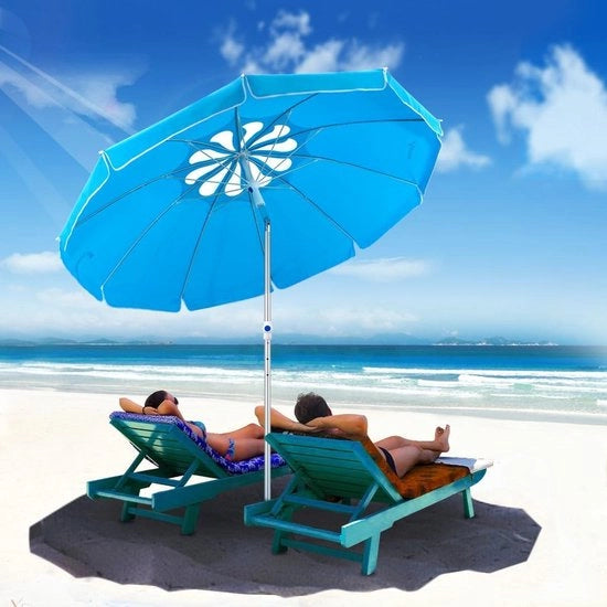 Ombrellone UV Trasportabile - Leggero e Pratico per Spiaggia, Piscina e Giardino
