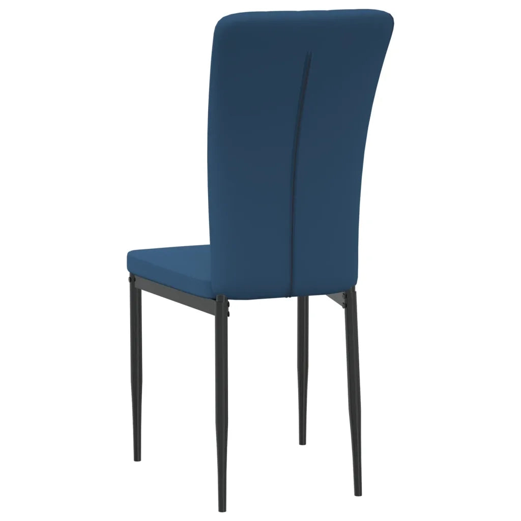 Sedie da Pranzo 2 pz Blu in Velluto 326092