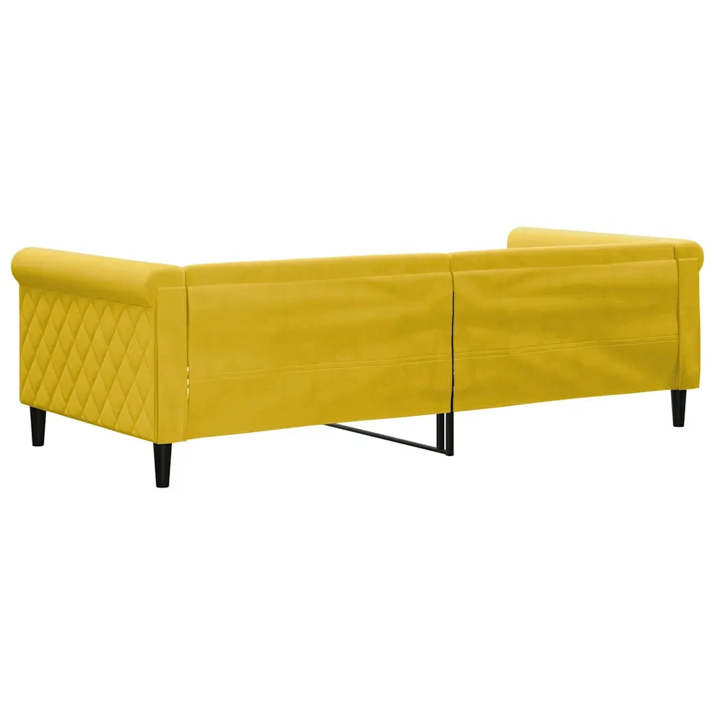 Letto da Giorno Giallo 90x200 cm in Velluto 354249