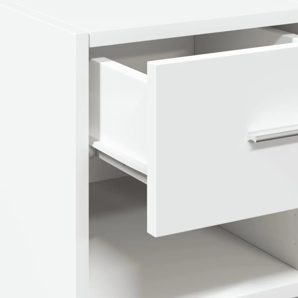 Buffet credenza cassettiera armadio mobile contenitore organizer per cucina soggiorno salotto 40 x 42,5 x 93 cm legno ingegnerizzato bianco 02_0030310