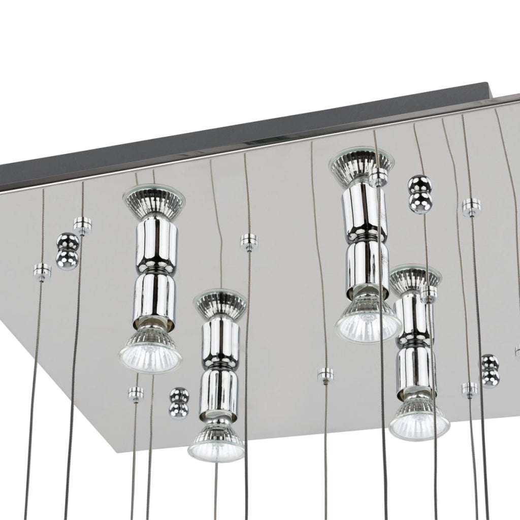 Lampadario Italux Diamond moderno cromato 16xGU10
