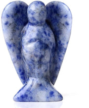 Bello dell'Angelo Blu-Bianco Sodalite Protezione Angelo Cristalli Naturali Pietre dure Cristalli Guaritori Angelo Bello Angelo Decorazione Regalo
