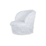 Poltroncina per bambini Nanny in ecopelliccia rosa