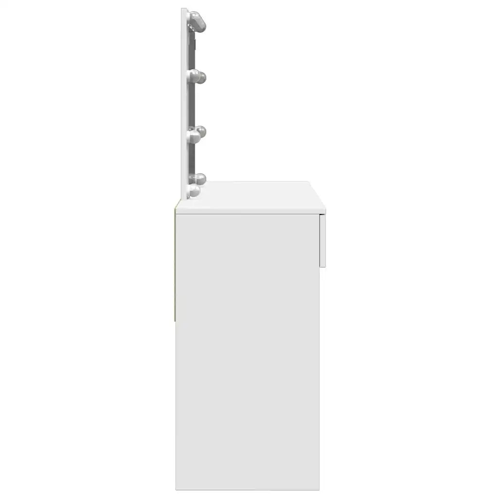 Toeletta | Tavolo da Trucco con LED Bianco 100x40x130 cm