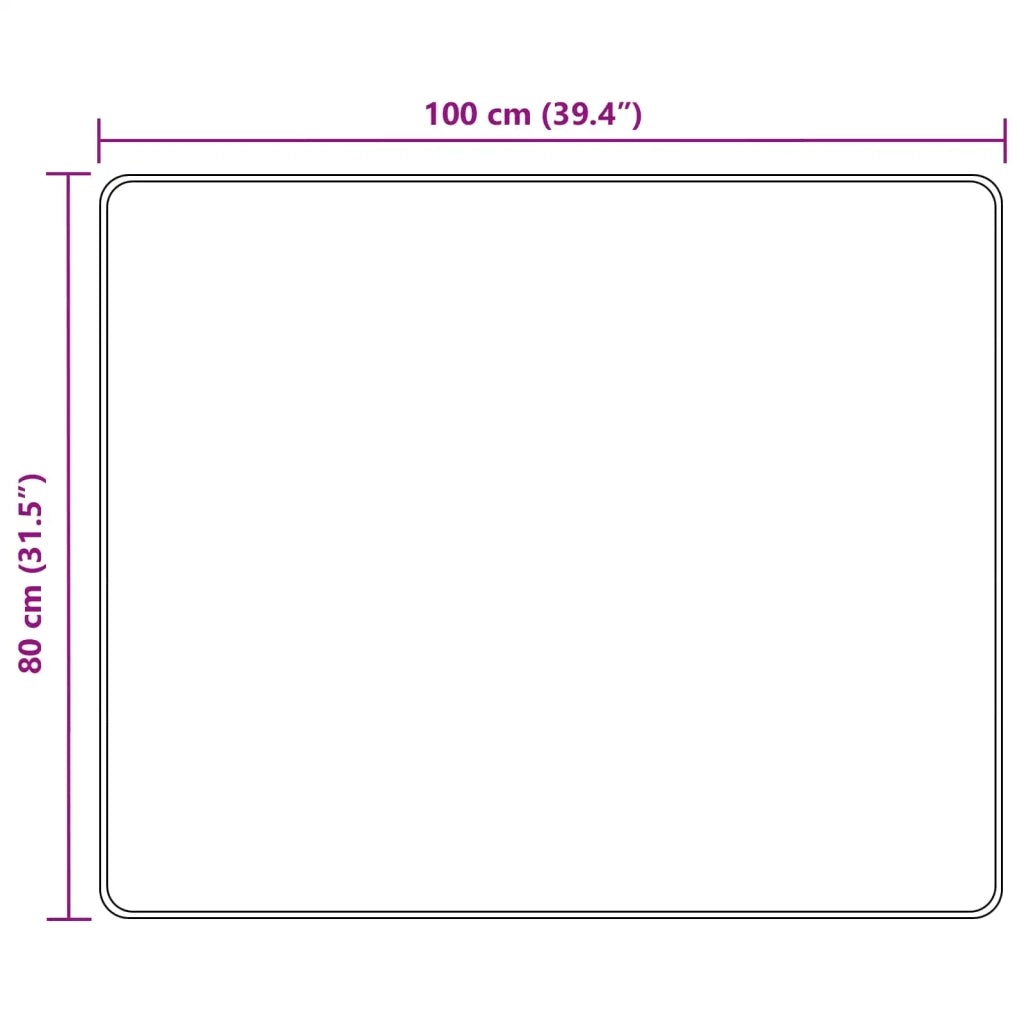 Runner Tappeto MARSA Multicolore 80 x 100 cm Poliestere e PVC 42023242
