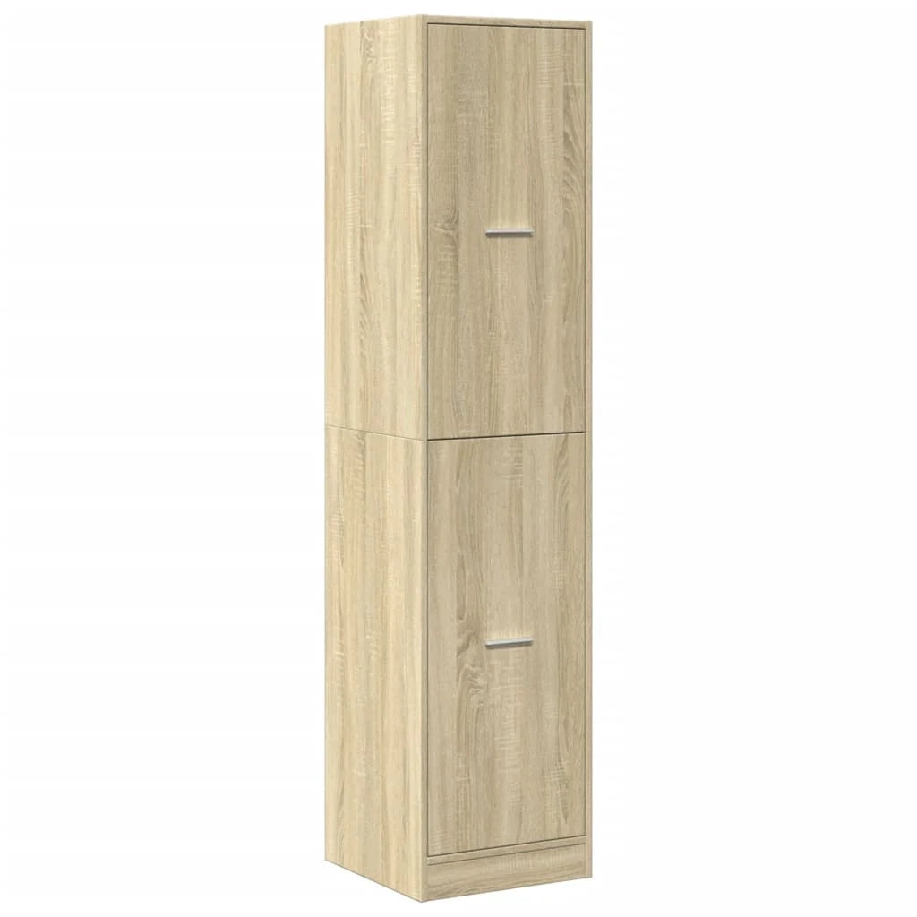 Mobiletto da farmacia classico contenitore multifunzionale 40 x 41 x 174,5 cm legno di quercia Sonoma ingegnerizzato 02_0055669