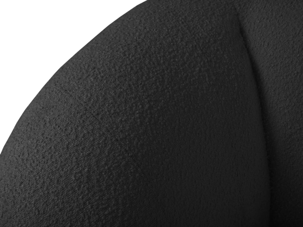 Cosmopolitan Design - Poltrona "Essen" in bouclé nero 