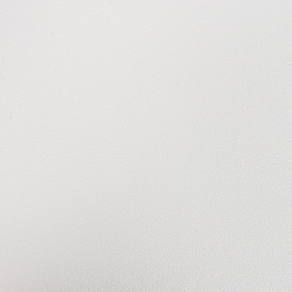 Set di 4 sedie da pranzo Seduta imbottita sintetica bianco Schienale aperto in ecopelle con braccioli Soggiorno moderno minimalista