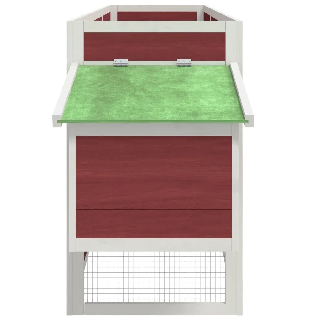Pollaio Moka 204x50x84 cm in Legno Massello di Pino CFW9690710