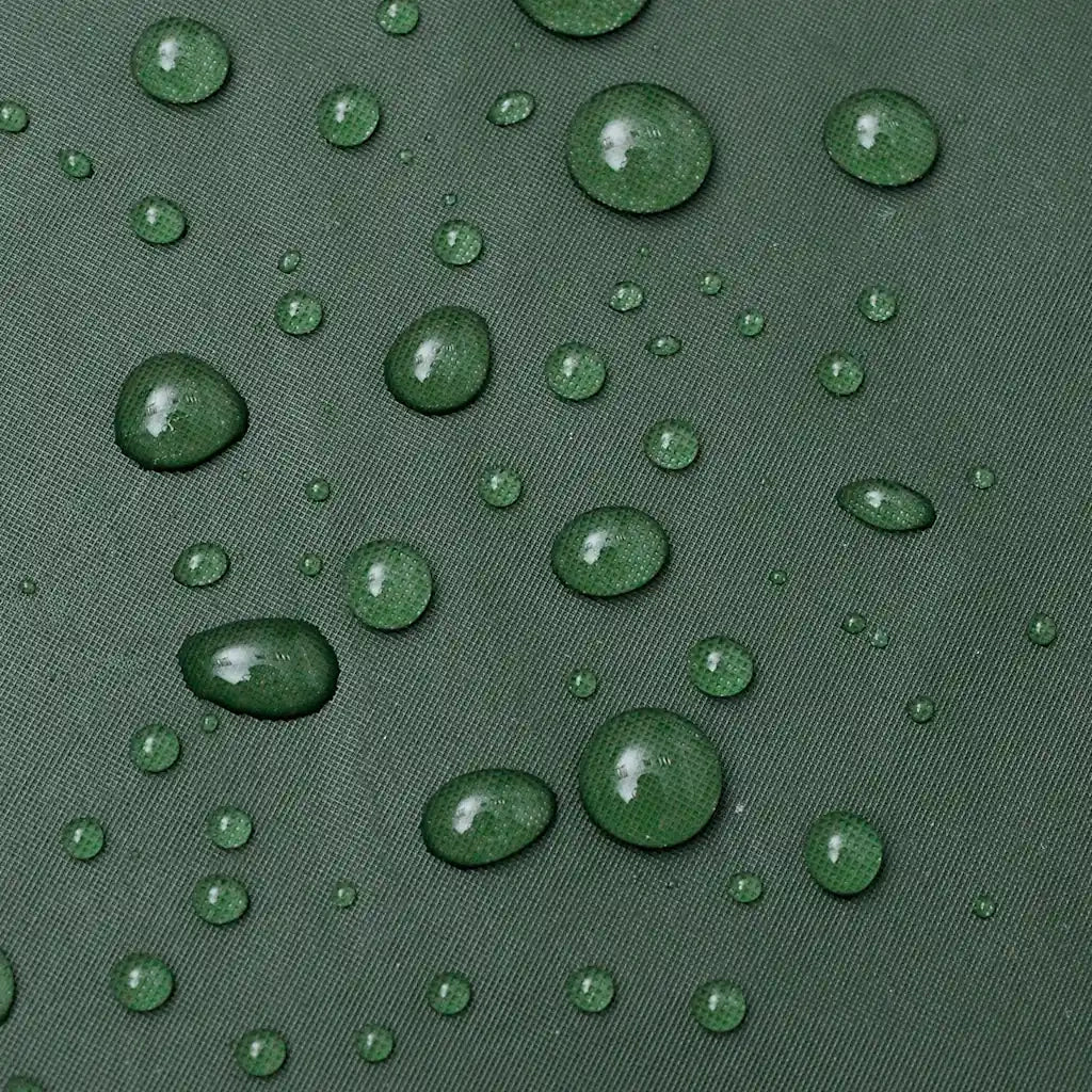 Impermeabile Lungo Resistente all'Acqua con Cappuccio Verde XL