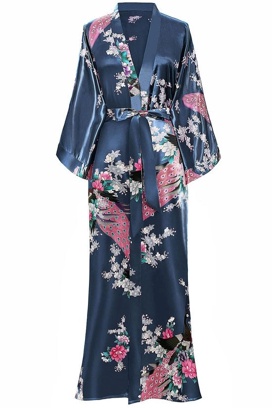 Kimono da bagno maxi a fiori per donna
