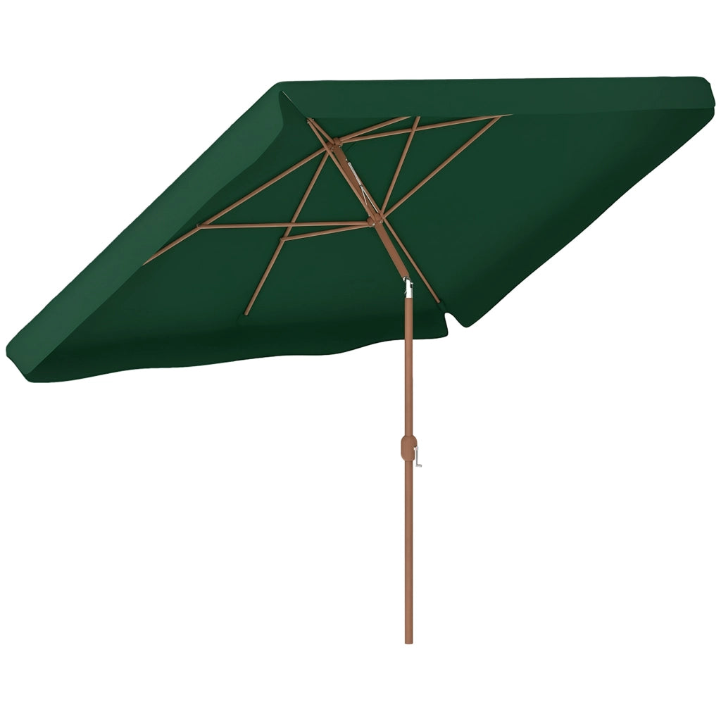 Ombrellone da Giardino 2x3 m ¨C zephmum ¨C Verde Inclinabile Anti UV