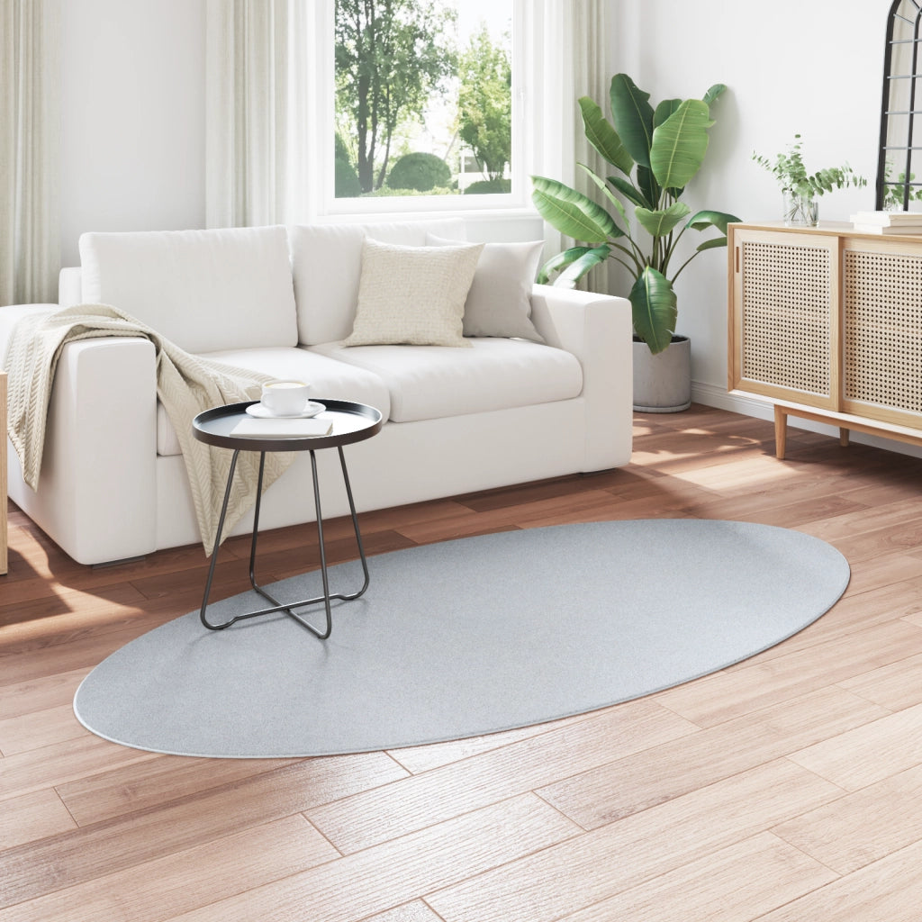 Tappeto "HUARTE" Grigio 100x200 cm Ovale