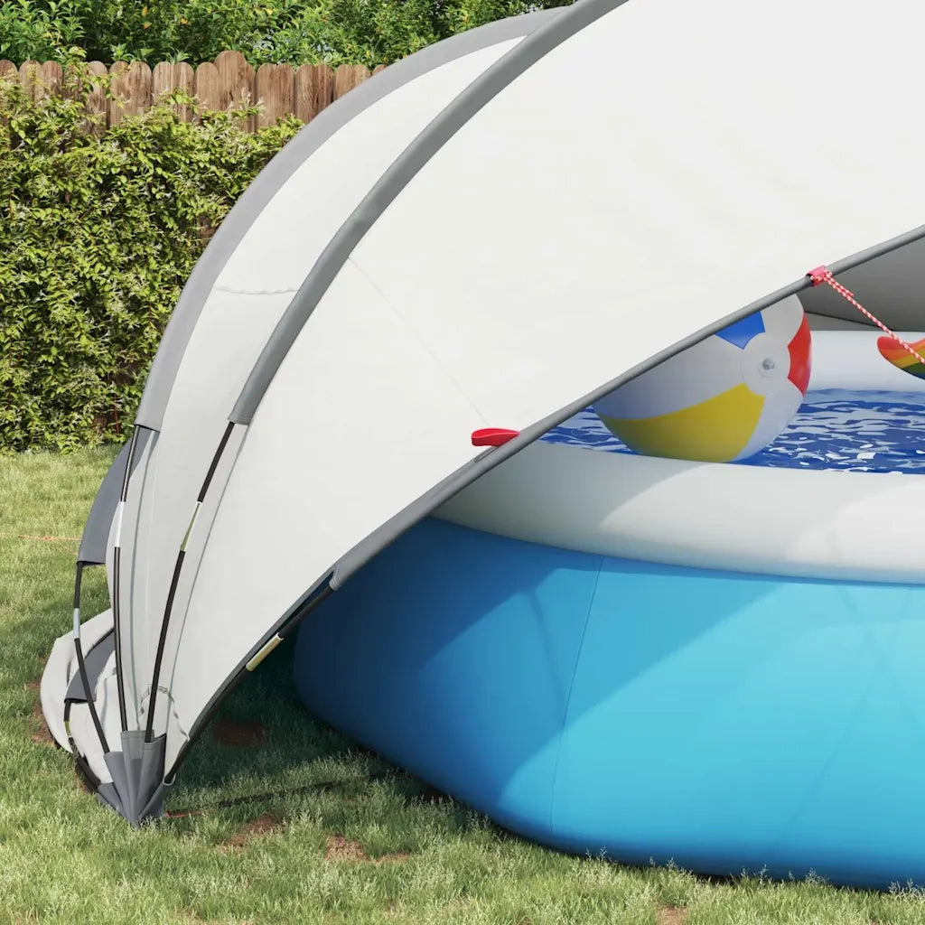 Dome Piscina Grigio e arancione 430 x 430 x 210 cm 42001113
