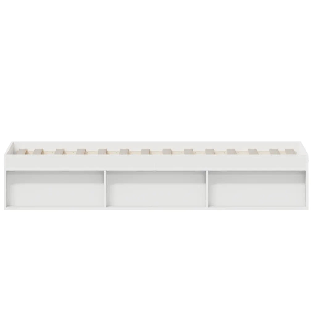 Letto singolo | Letto per adulti | Giroletto Bianco 90x200 cm