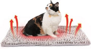 Matrimoniale caldaletto per gatti, matrimoniale caldaletto per animali domestici, 23,5" x 31,5" Matrimoniale caldaletto termicamente riscaldato, caldaletto extra caldo per animali domestici per esterno e interno, gatti grandi, piccoli cani.