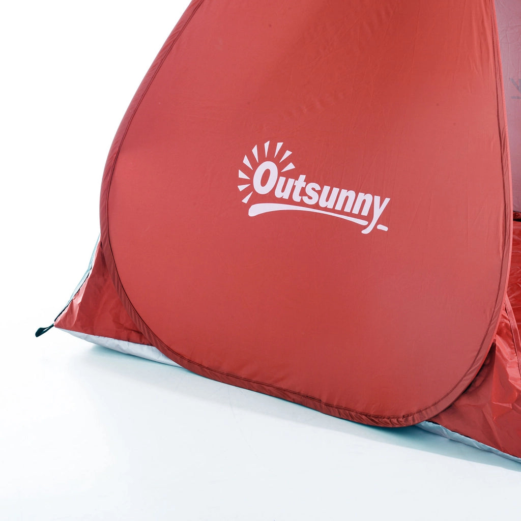 Tenda da campeggio pop-up ¨C zephmum ¨C rosso, poliestere, 200x150x119 cm