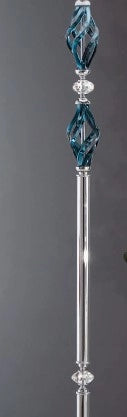 LUME PICCOLO 1306 1 LUCE OTTANIO E CROMO ATTACCO E14 H.30+19CM