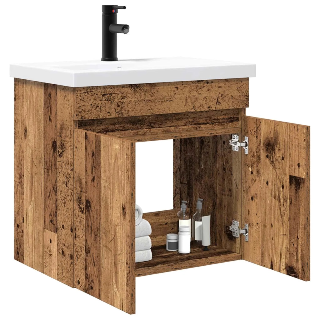 Mobile bagno con rubinetto Legno antico 61 x 40 x 74,5 cm 889543