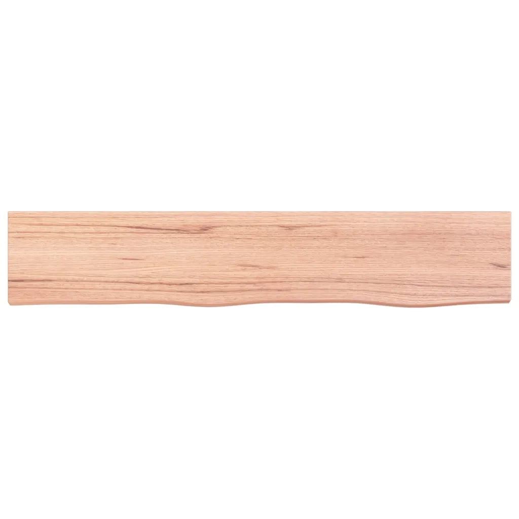 Ripiano Muro Marrone Chiaro 100x20x4cm Massello Rovere Trattato 363678