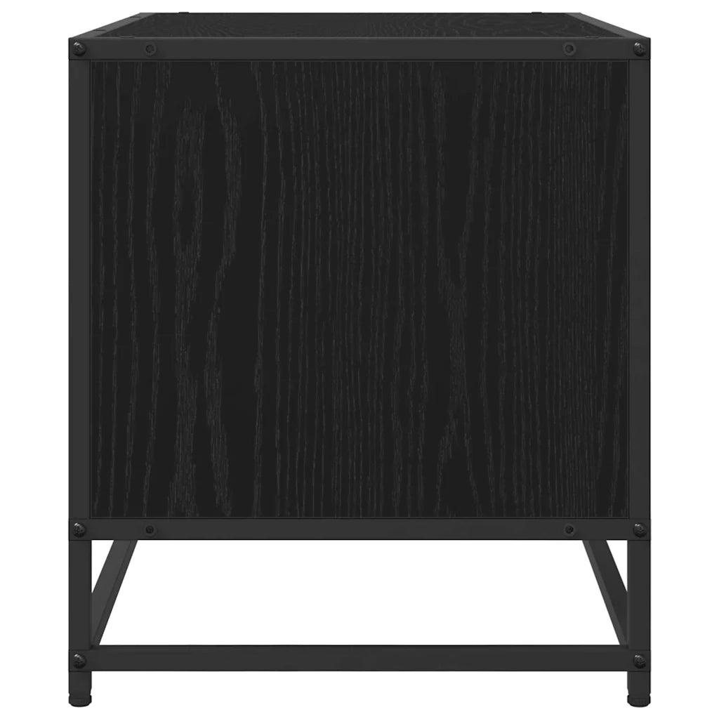 Mobile TV-Credenza per TV Rovere Nero 61 x 40 x 46 cm Legno multistrato