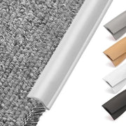 Liste di Contatto Autoadesiva - Striscia di Transizione in PVC per Tappeti - Listello di Contatto - Impermeabile - Resistente ai Colpi - 3 m x 3,5 cm - Adesivo per Tappeti