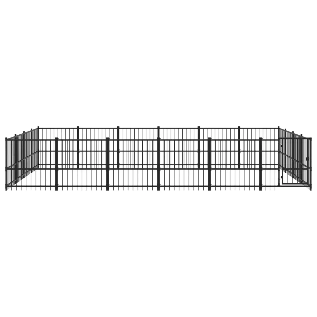Gabbia per Cani da Esterno in Acciaio 22,58 m² 3124628