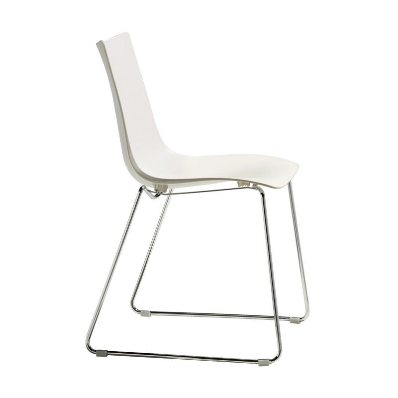 SET 2 SEDIE ZEBRA A SLITTA TECNOPOLIMERO SCABDESIGN MADE IN ITALY - Lino 11