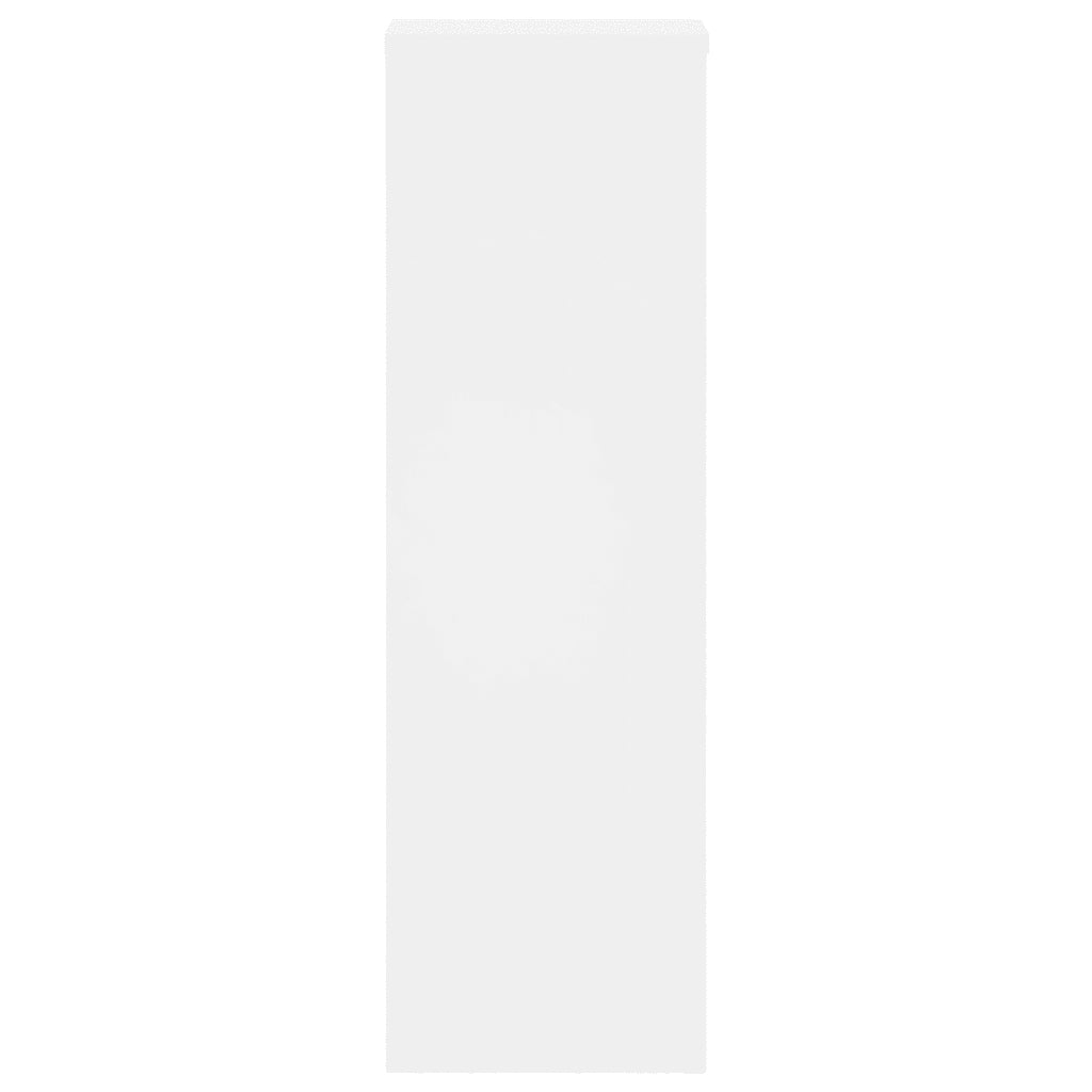 Supporti per Piante 2 pz Bianchi 25x25x80 cm Legno Multistrato 852942